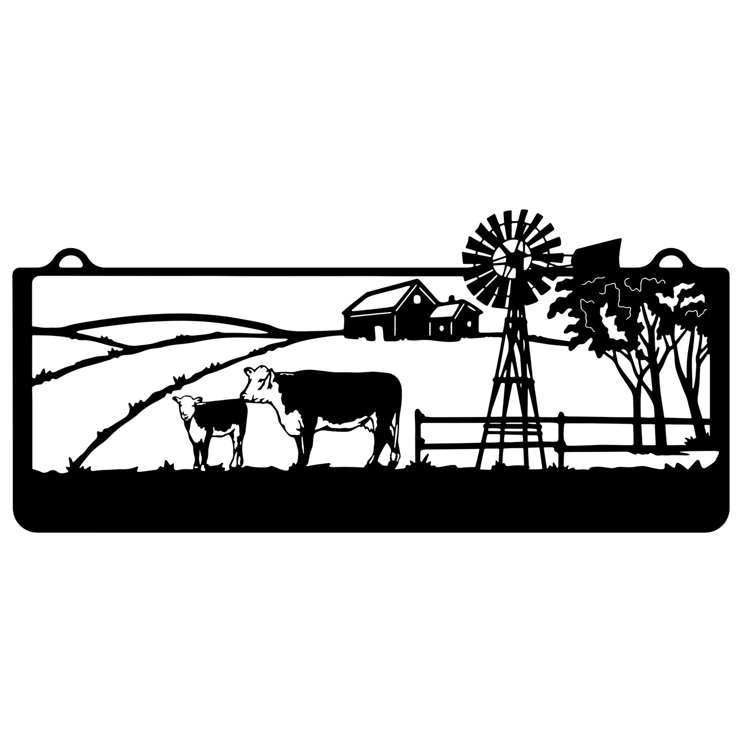 Cow and Calf Farm Sign