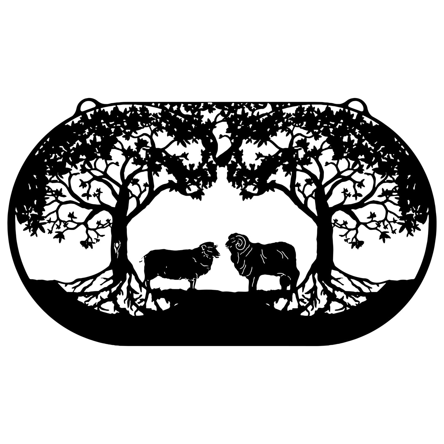 Trees of Life with Ram and Sheep