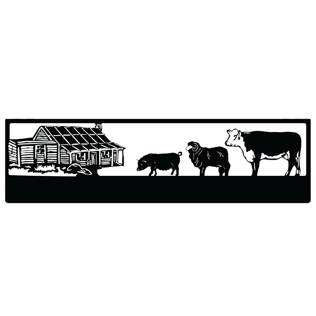 Homestead with Animals Farm Sign