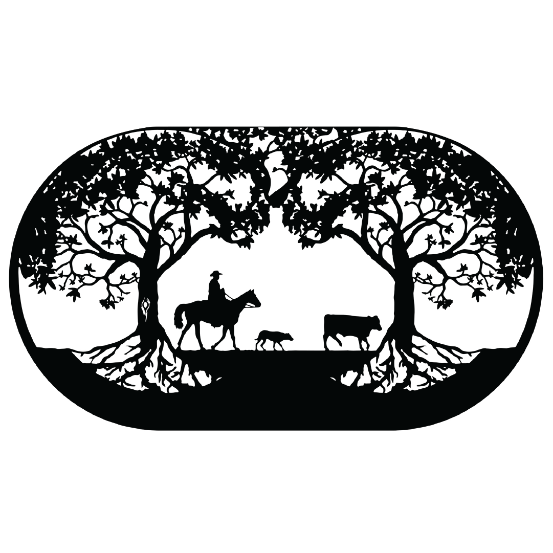 Trees of Life with Stockman & Cattle