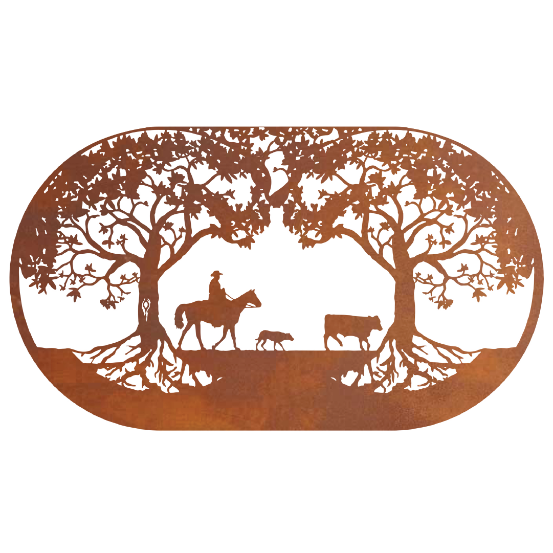 Trees of Life with Stockman & Cattle