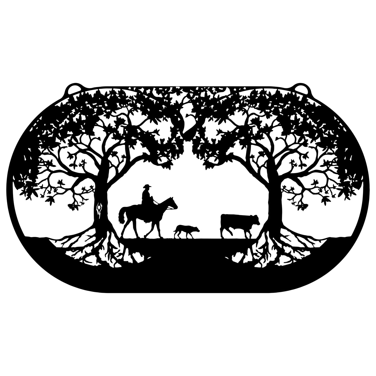 Trees of Life with Stockman & Cattle