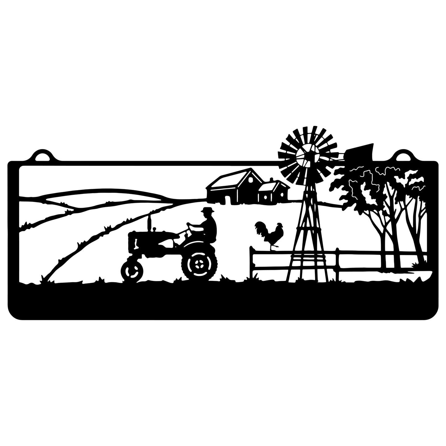 Tractor Property  Farm Sign