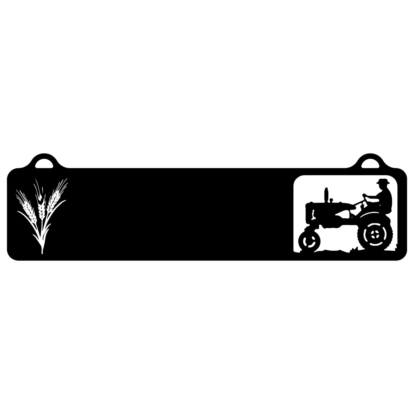 Tractor and Wheat Farm Sign